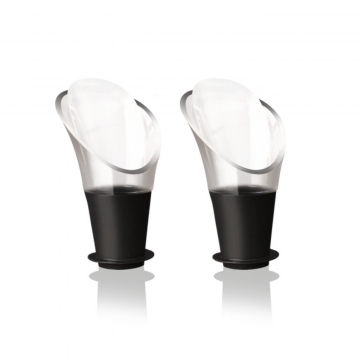 Serwer do wina Crystal Black 2 szt. marki Vacu Vin