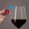 Kolorowe markery do kieliszków Vacu Vin z przyssawkami