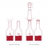 Pompka próżniowa do wina Wine Saver Loop Sand + korek - Vacu Vin
