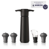 Wine Saver Czarny - zestaw do próżniowego zamykania wina 1 pompka + 3 korki + nalewak - Vacu Vin