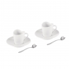 Filiżanki do espresso TO 60 ml - zestaw 2 szt. z łyżeczkami Miriam Mirri - Alessi