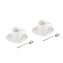 Filiżanki do espresso TO 60 ml - zestaw 2 szt. z łyżeczkami Miriam Mirri - Alessi