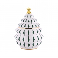 Zielony porcelanowy pojemnik na ciastka Alessi Delight