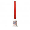 Mini dzwonek porcelanowy z motywem psa 4,9 cm Boże Narodzenie 2026 - Hutschenreuther