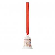Mini dzwonek porcelanowy z motywem psa 4,9 cm Boże Narodzenie 2026 - Hutschenreuther