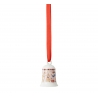Mini dzwonek porcelanowy z motywem psa 4,9 cm Boże Narodzenie 2026 - Hutschenreuther