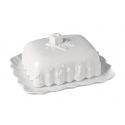 Maselniczka porcelanowa biała z reliefem 18,6 x 15,5 cm - Toy's Delight Royal Classic