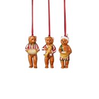 Ozdoby bożonarodzeniowe Misie 3 szt. 8,5 cm - Nostalgic Ornaments