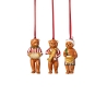 Ozdoby bożonarodzeniowe Misie 3 szt. 8,5 cm - Nostalgic Ornaments