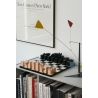 Szachy drewniane szaro-czarne - The Functionalist Legacy Collection