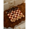 Szachy drewniane The Modernist szare 30 x 30,5 cm - Legacy Collection