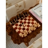 Szachy drewniane The Modernist szare 30 x 30,5 cm - Legacy Collection