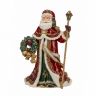 Figurka Świętego Mikołaja Fitz & Floyd z wieńcem, 50 cm Katalog Produkty Podgląd Skopiuj