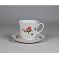 Filiżanka June - ręcznie malowana - kwiaty Art Deco