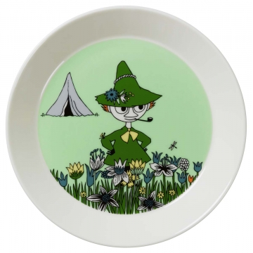 Talerzyk 19cm Muminki - Włóczykij w zieleni edycja 2015, moomin Snufkin Green 6411801001037