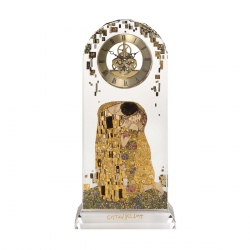 Zegar kryształowy 32cm Pocałunek - Gustav Klimt