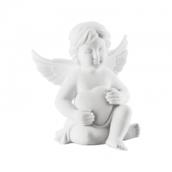 Figurka - Anioł Amor z sercem duży 15 cm