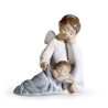 Figurka Z PORCELANY Opiekuńczy Anioł (błękitnyy) 14cm 01006961 LLADRO
