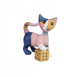 Figurka 8 cm Kot z kostką - Rosina Wachtmeister