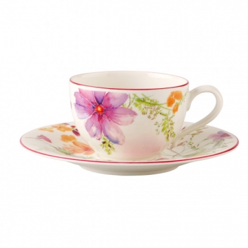 Filiżanka śniadaniowa ze spodkiem 0,39 l Mariefleur Basic Villeroy & Boch 10-4100-1230