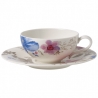 Filiżanka do herbaty ze spodkiem 0,24 l Mariefleur Gris Basic Villeroy & Boch 10-4104-1260