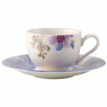 Filiżanka do espresso ze spodkiem 0,08 l Mariefleur Gris Basic Villeroy & Boch 10-4104-1410
