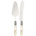 Nóż i łopatka do ciasta kość słoniowa - Oxford