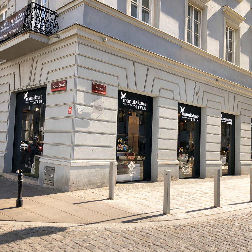Sklep stacjonarny z porcelaną premium Warszawa – Nowy Świat 7 | Manufaktura Stylu